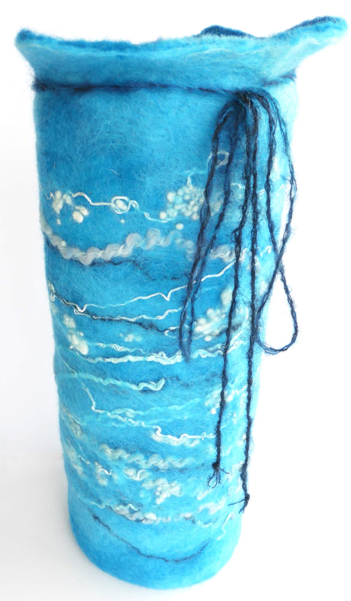 'Blue Water' Felt Vase by Andrea McCallum