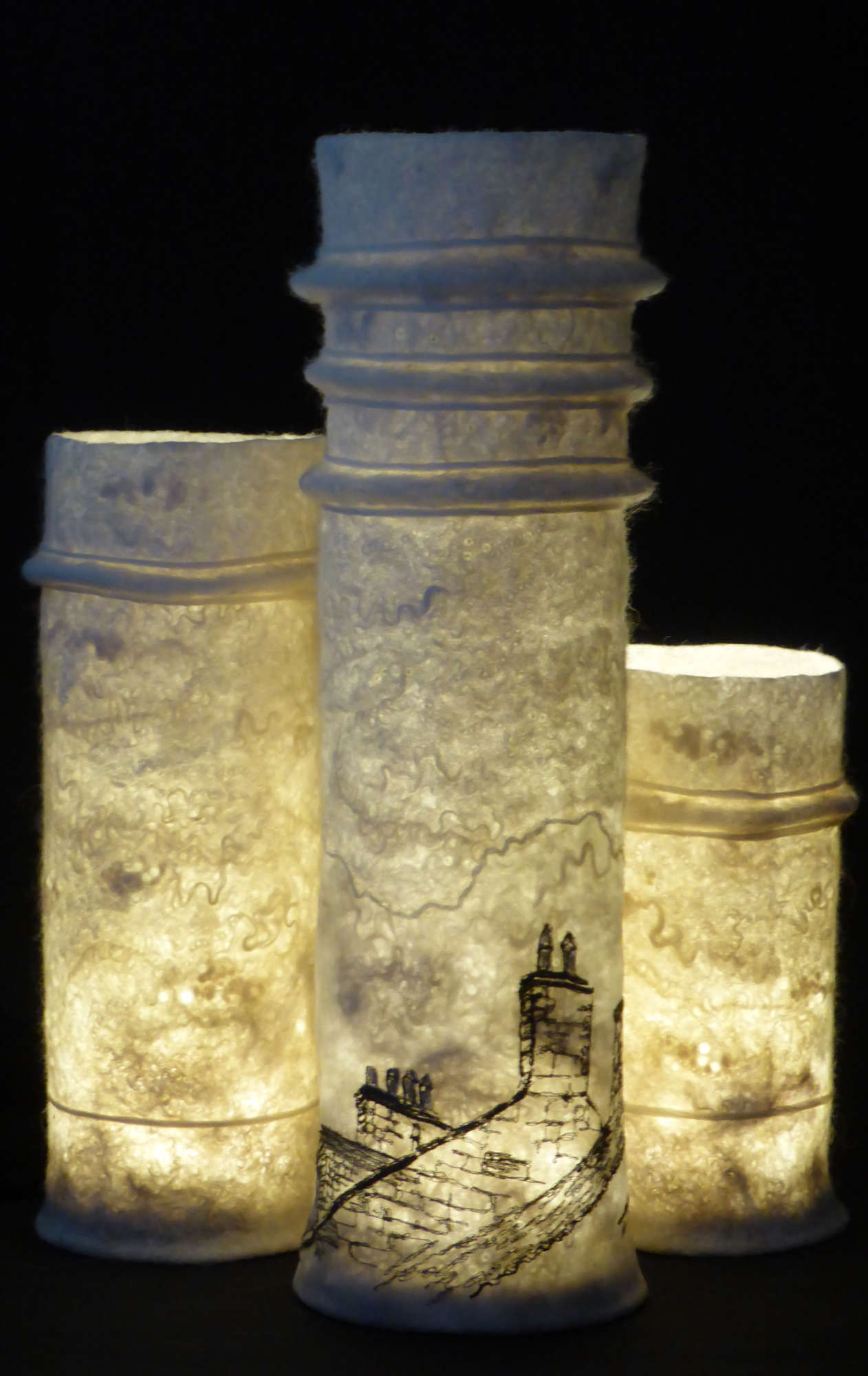 Stack of Chimney Pots by Andrea McCallum