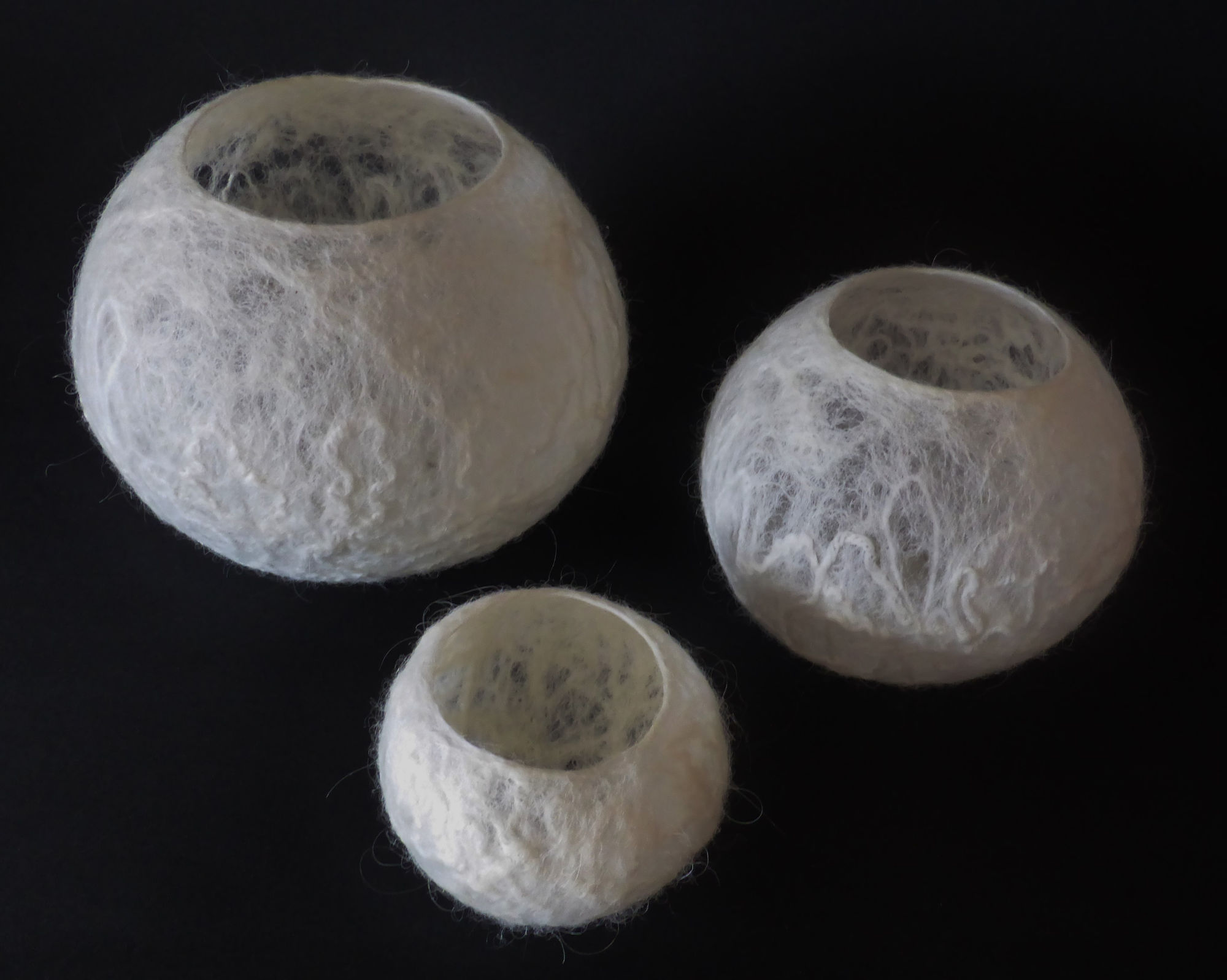 White Transparent Bowls by Andrea McCallum