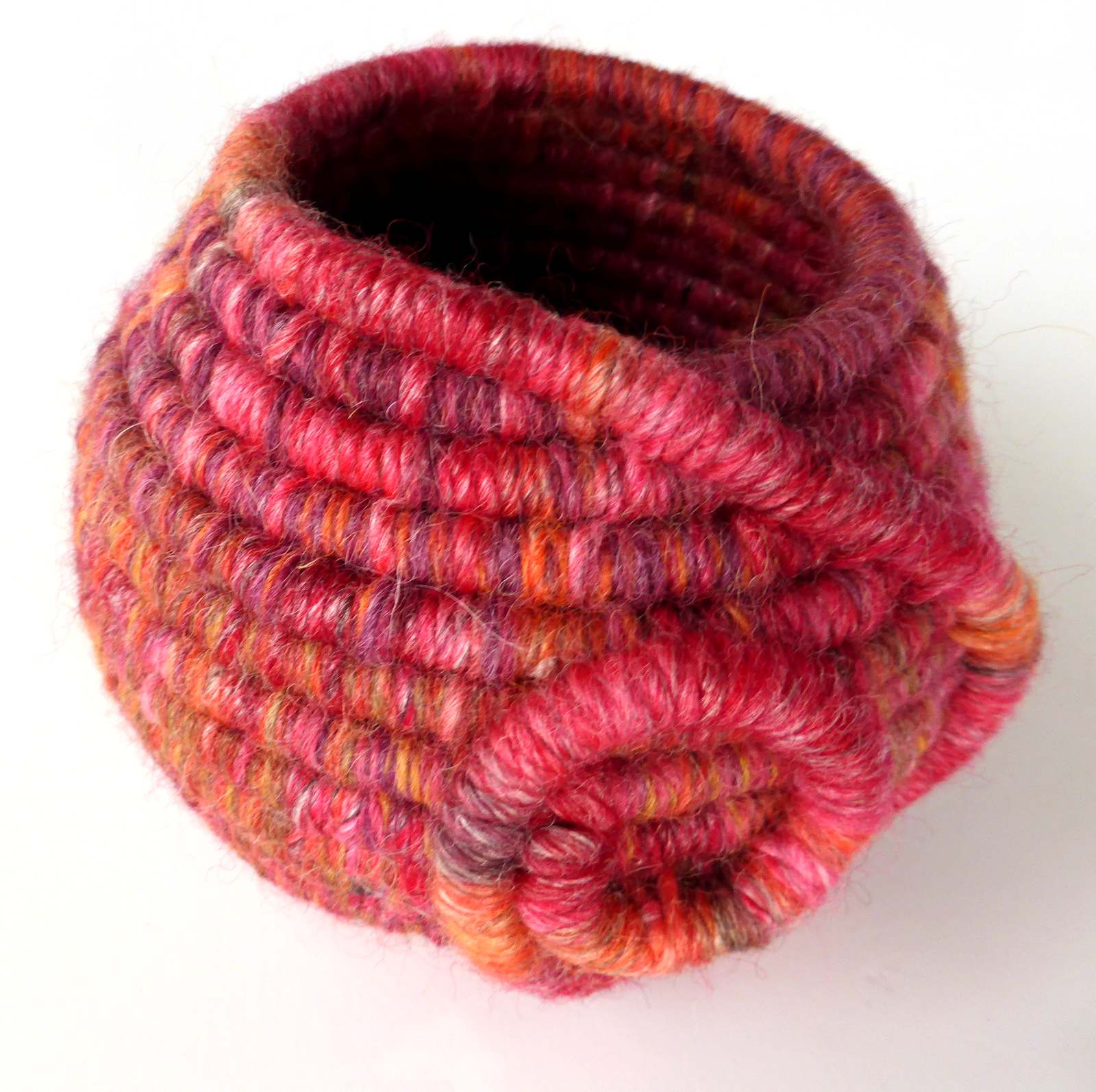 Red Coil Basket by Andrea McCallum