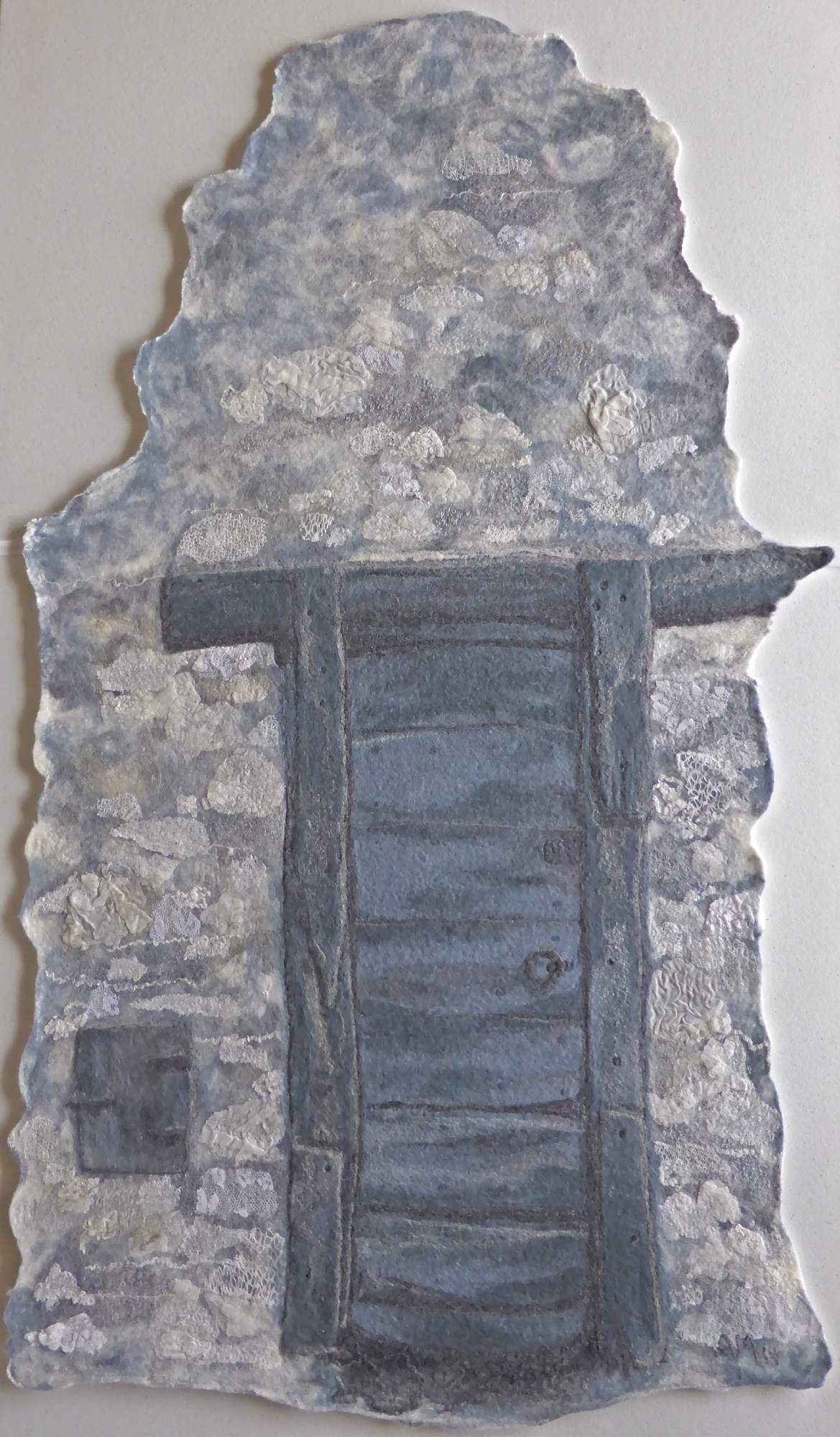 'Weathered Wood in Rock' Felt Wall Hanging by Andrea McCallum