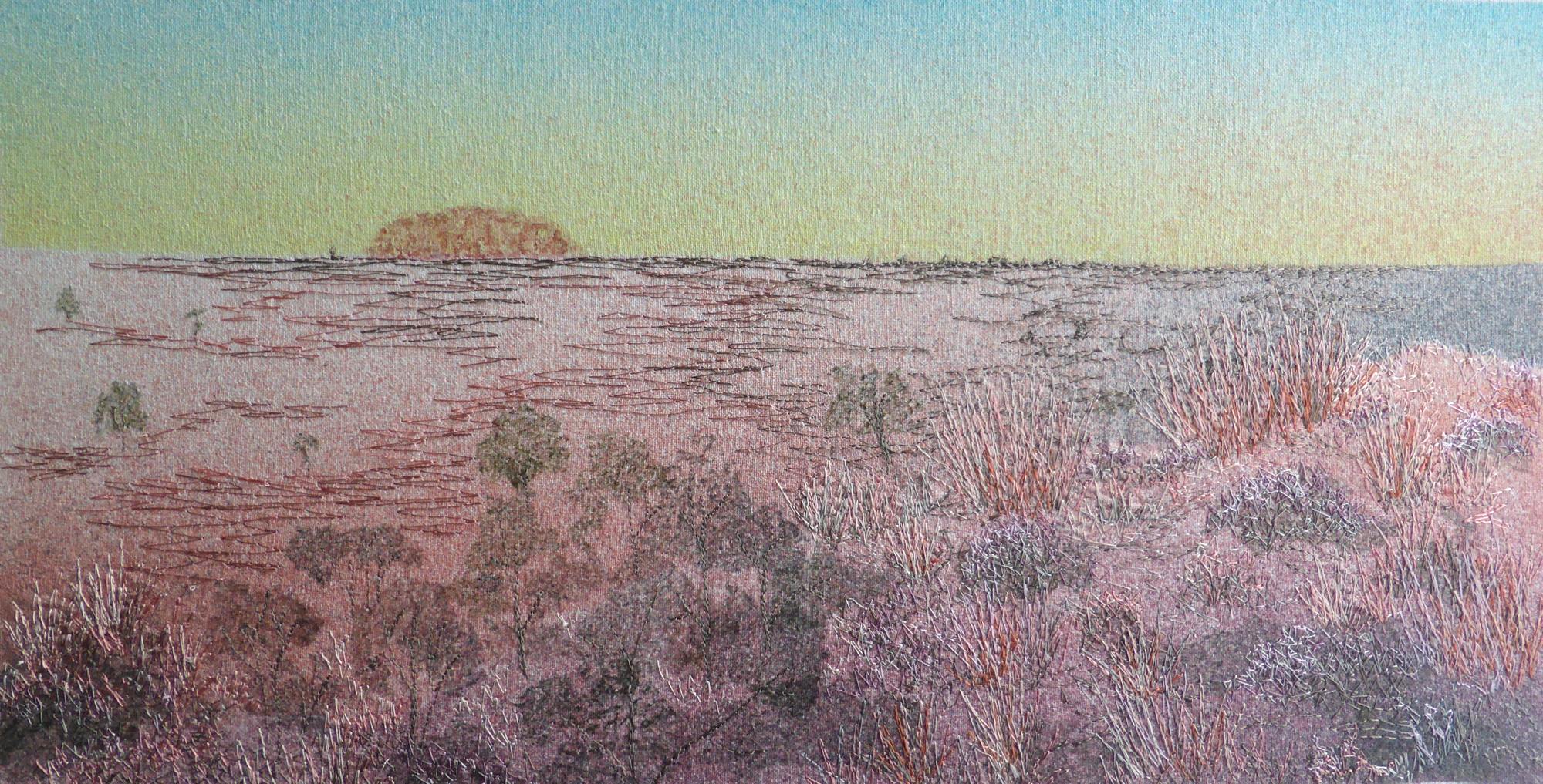 Uluru at Sunrise (2014) Artwork by Andrea McCallum